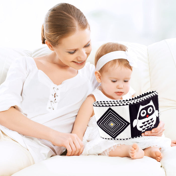 Black and White Baby Cloth Book