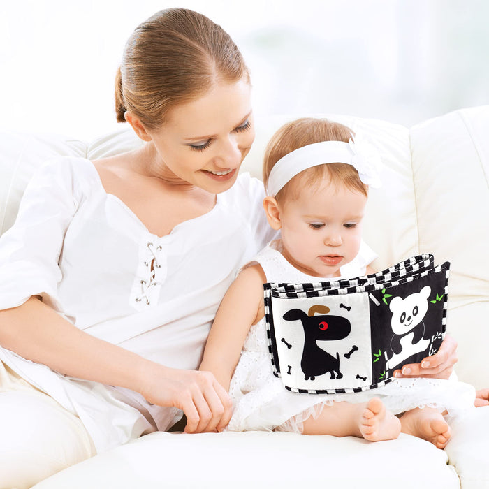 Black and White Baby Cloth Book