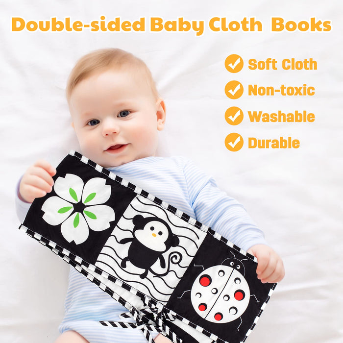 Black and White Baby Cloth Book