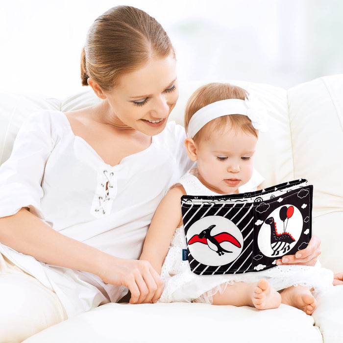 Black and White Baby Cloth Book