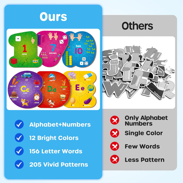 Alphabet and Number Learning Puzzle