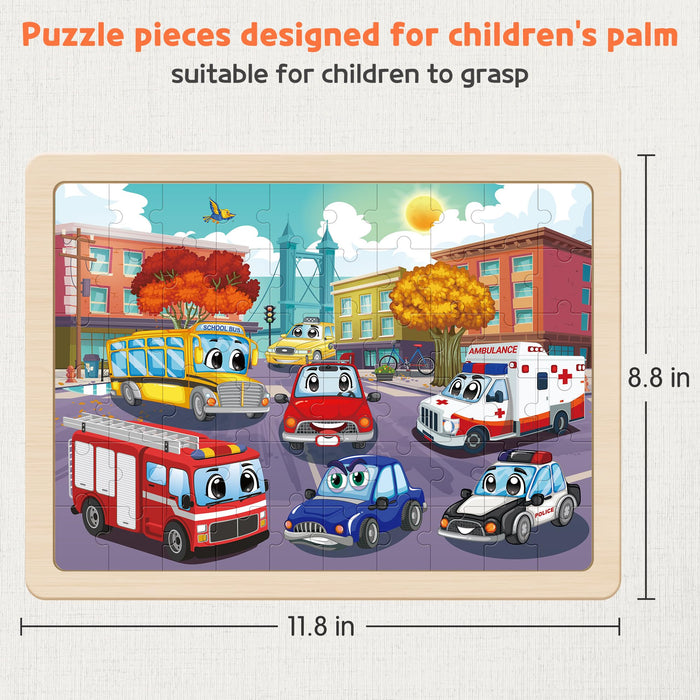 Wooden Vehicle Puzzles