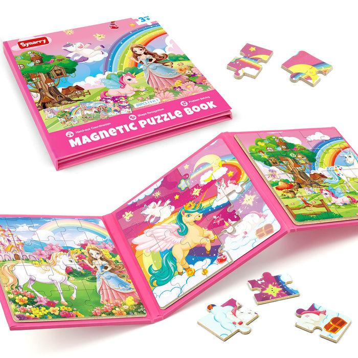 Unicorn Princess Fairy Magnetic Puzzles