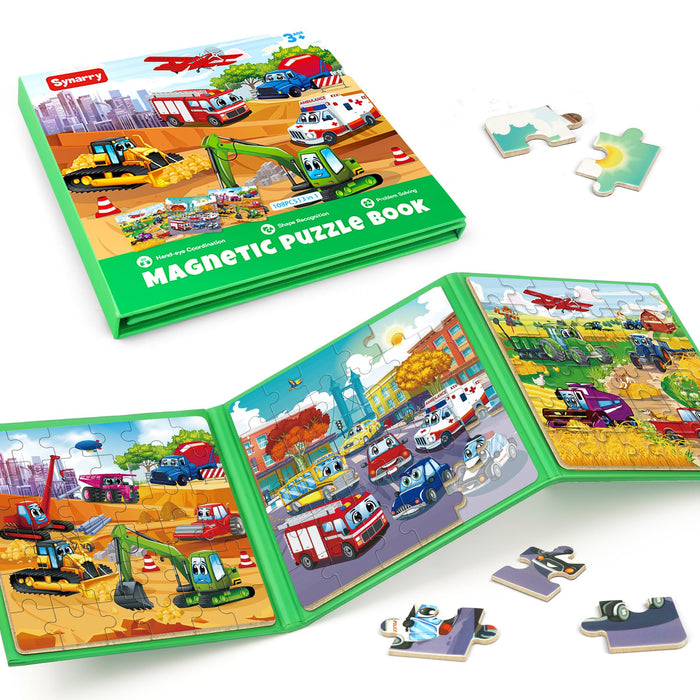 Vehicle Theme Magnetic Puzzles