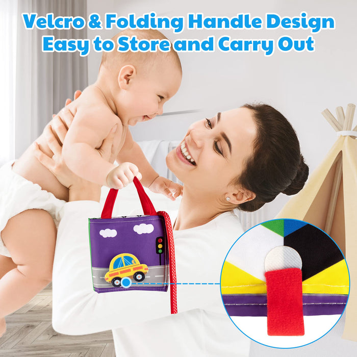 High Contrast Folding Crinkle 3D Touch Feel Baby Books