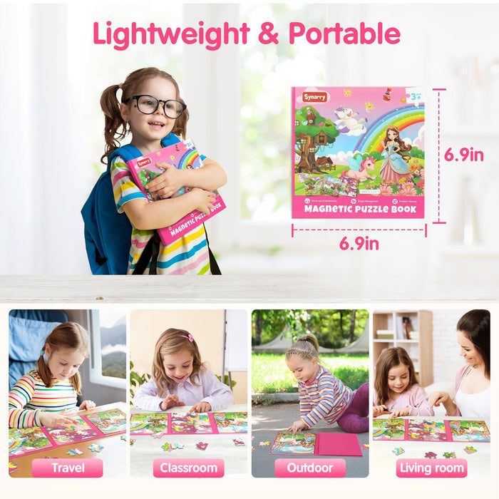 Unicorn Princess Fairy Magnetic Puzzles