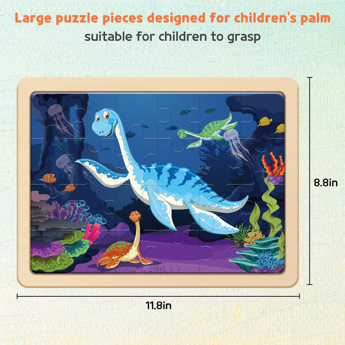 Large Dinosaur Wooden Puzzles