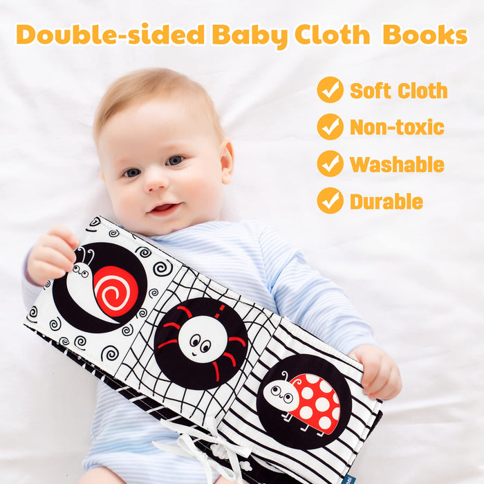 Black and White Baby Cloth Book