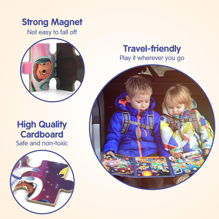 Magnetic Space Adventure Puzzles