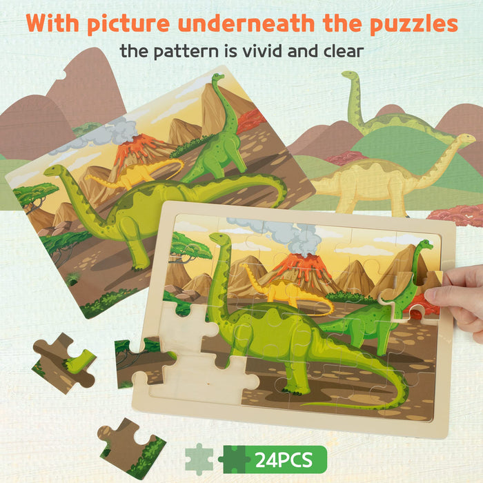 Large Dinosaur Wooden Puzzles