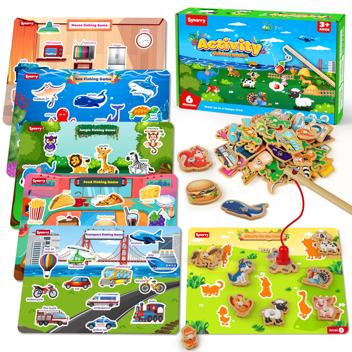 Wooden Magnetic Sight Word Fishing