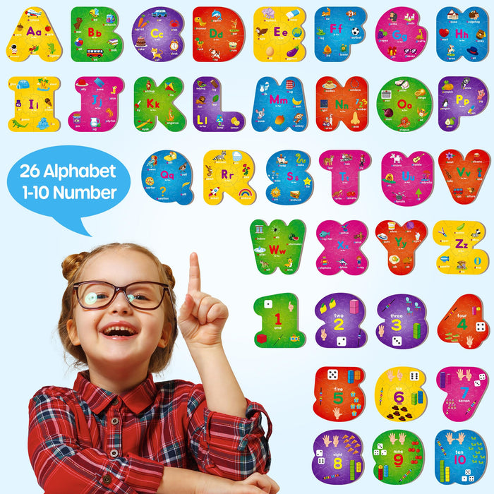 Alphabet and Number Learning Puzzle