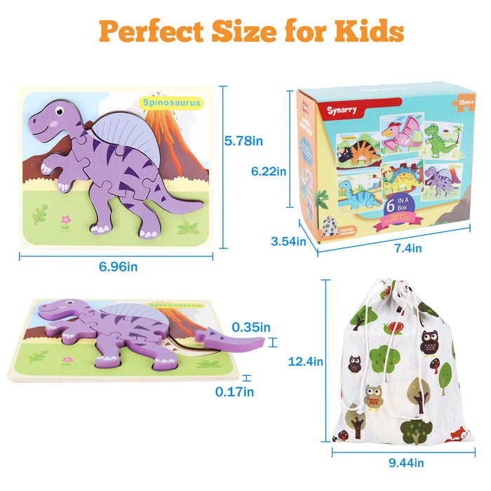 3D Dinosaur Puzzles for Toddlers