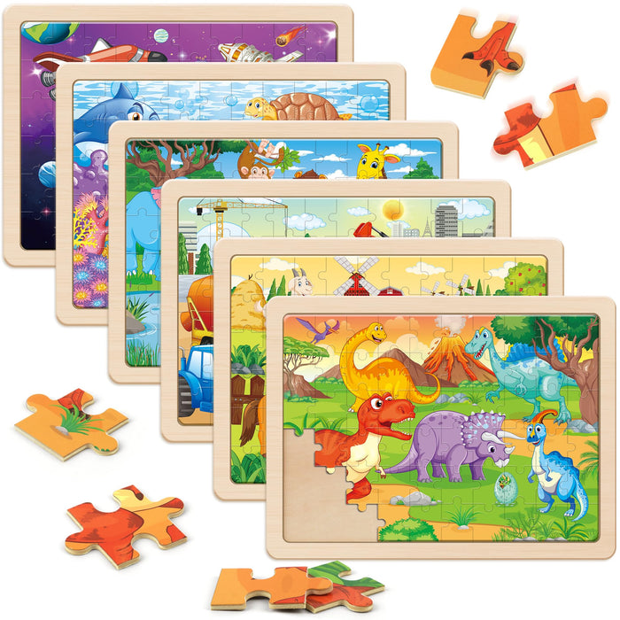 Mixed animal theme Wooden Puzzles