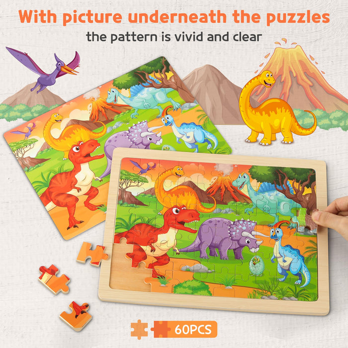 Mixed animal theme Wooden Puzzles