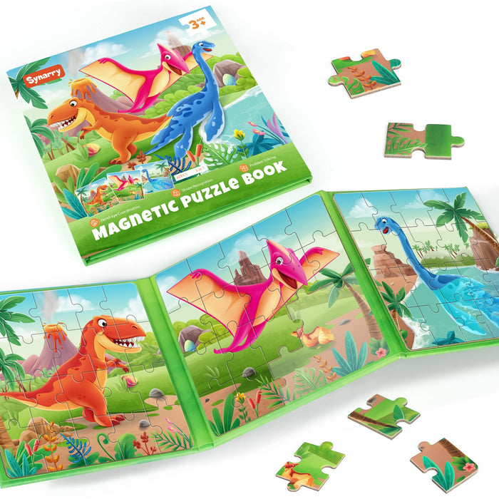 3 IN 1  Dinosaur Magnetic Puzzles