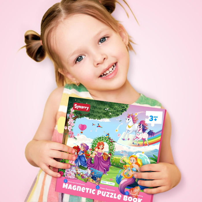 Unicorn Mermaid Princess Magnetic Puzzles