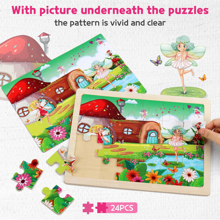 Enchanted Flower Fairy Puzzle Set