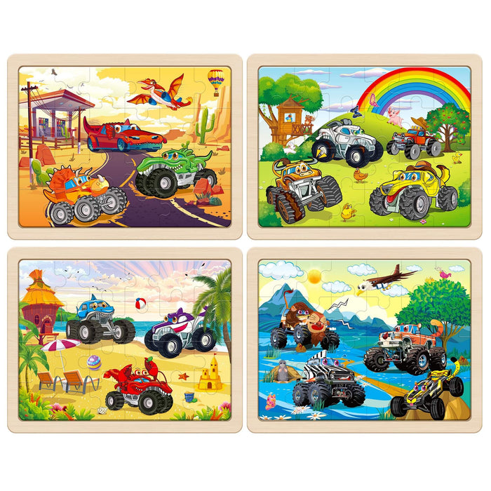 Large Wooden Monster Truck Puzzles