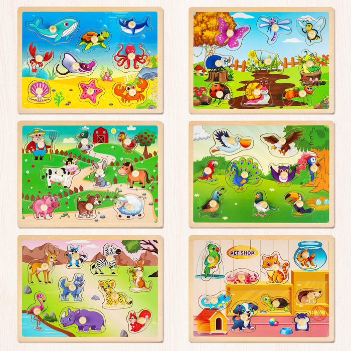 6XSET Animals  Educational Puzzles