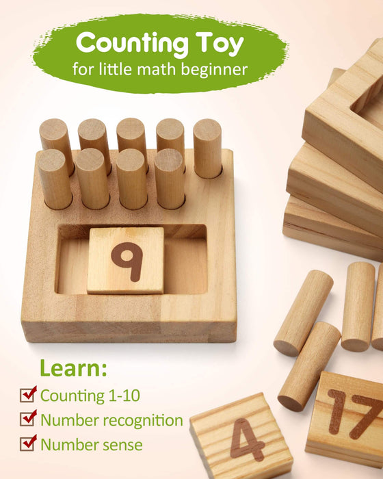 Wooden Counting Peg Boards
