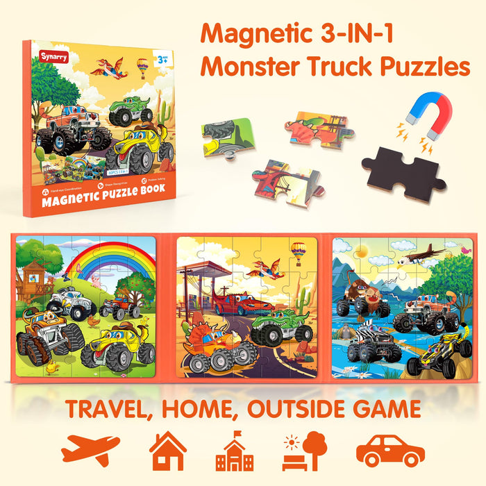 Car Airplane Road Trip Magnetic Puzzles