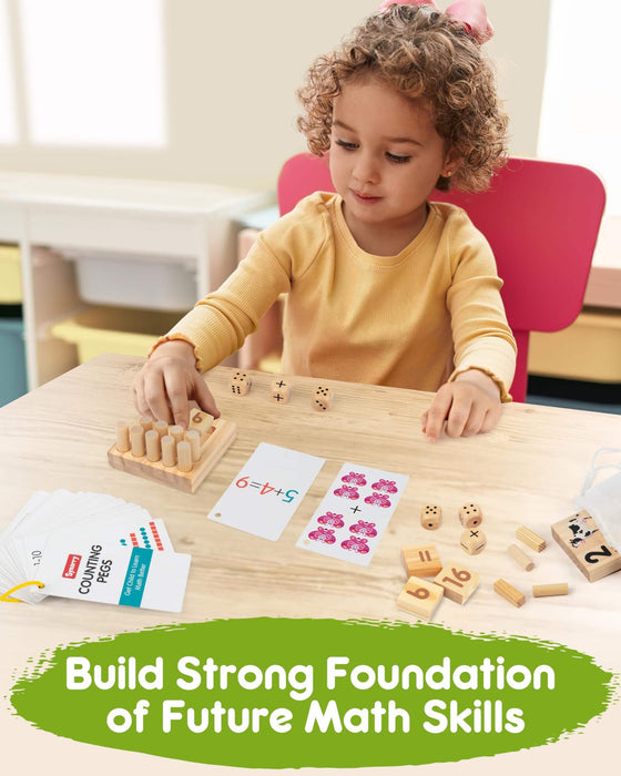 Wooden Counting Peg Boards