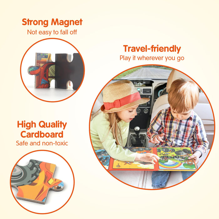 Car Airplane Road Trip Magnetic Puzzles