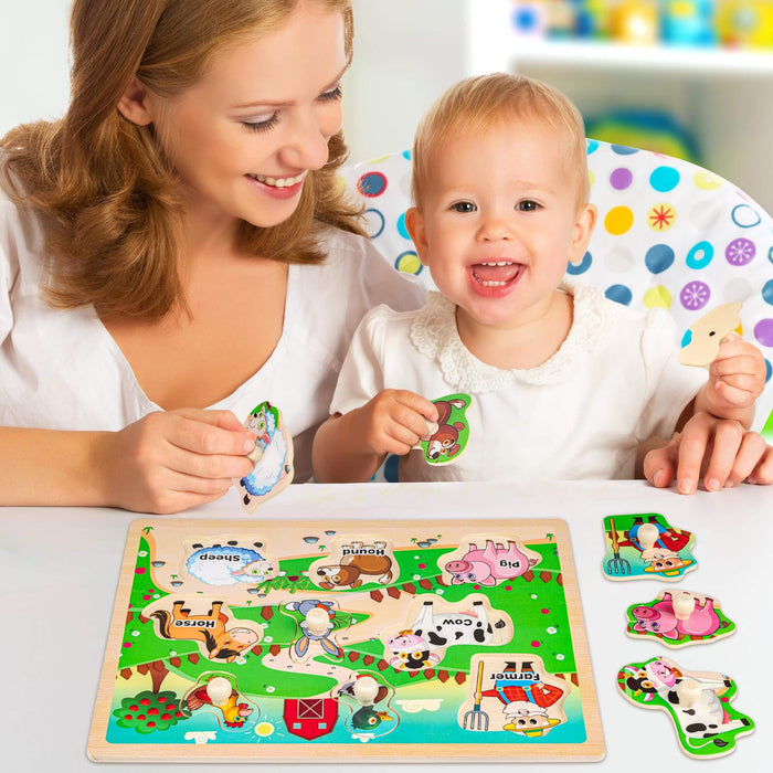 6XSET Animals  Educational Puzzles